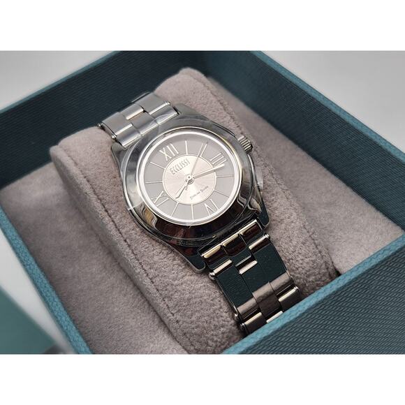 Ecclissi Women 33175 Sterling Silver Silver Tone 2mm Quartz Analog Watch 6 1/4" - Picture 1 of 11